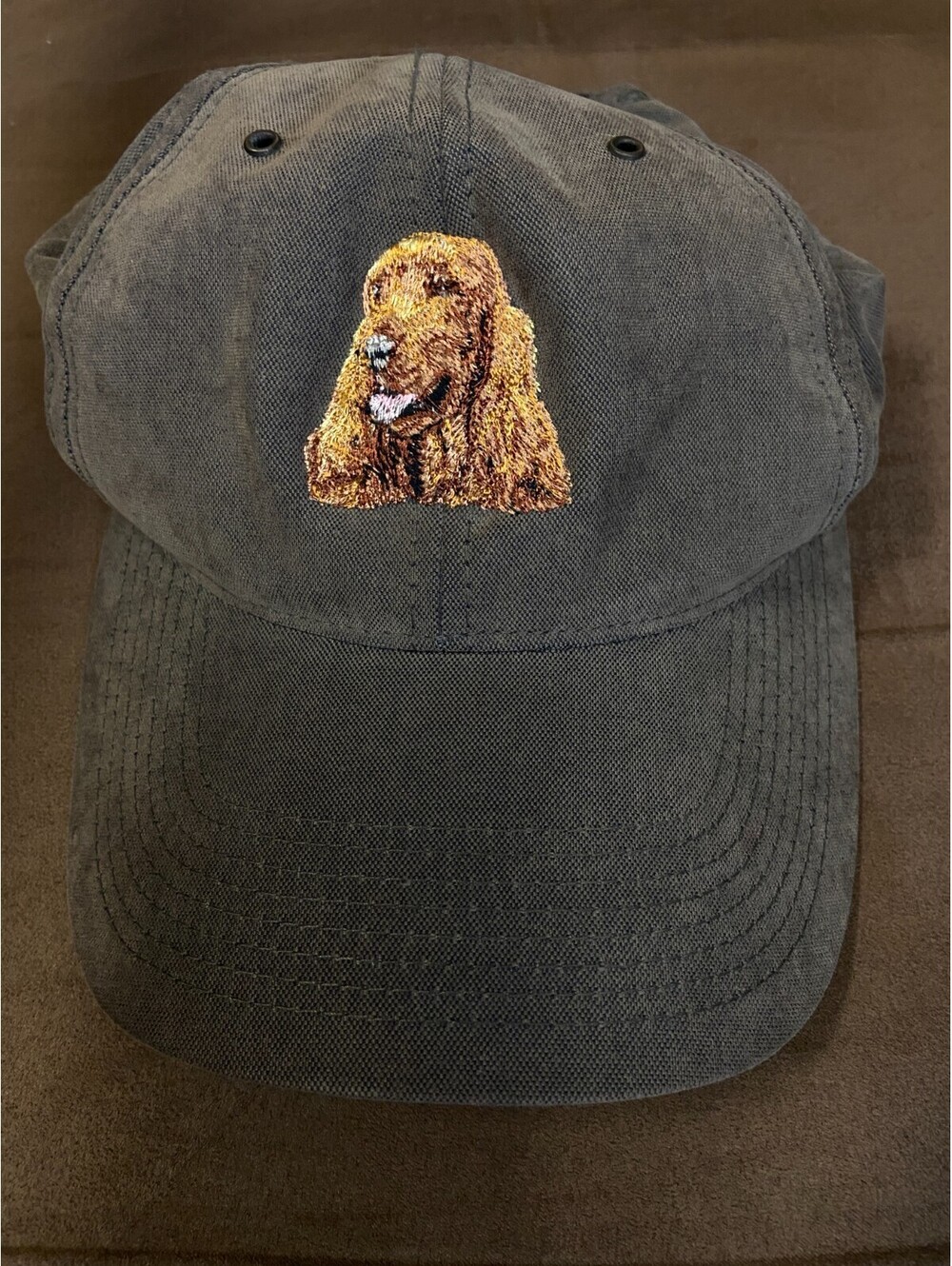 Genuine Quality OSFM Golden Retriever Vintage Washed Dad Baseball Cap VTG Funny